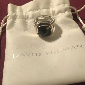 David Yurman Sterling Silver Onyx Ring